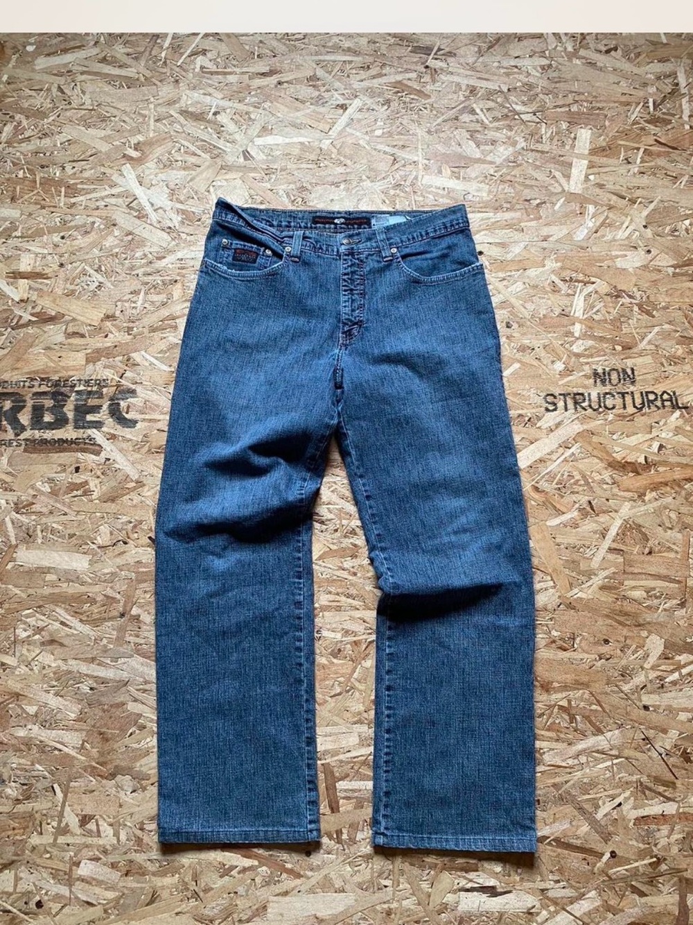 Point Zero Men's Dark Blue Relaxed Jeans